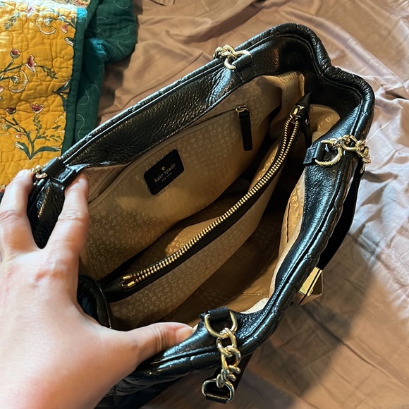 Kate Spade Whitaker Place Elena Purse Bag Black Leather - Picture 4 of 8